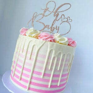 Ombre Striped Cake