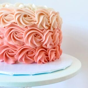 Ombre Rosette Cake
