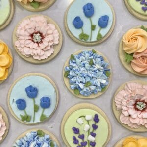 Floral Buttercream Cookies