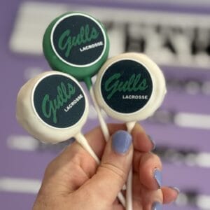 Logo Disc Cake Pops